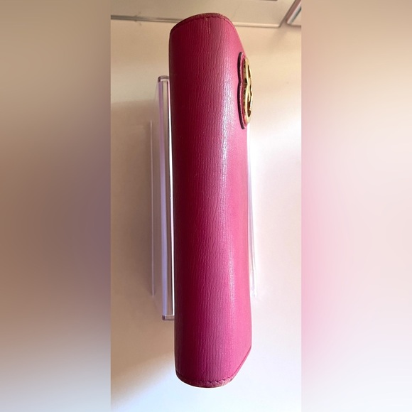 🩷 Gucci Heart Interlocking GG Long Continental Snap Wallet Pink Limited Edition - Picture 9 of 15